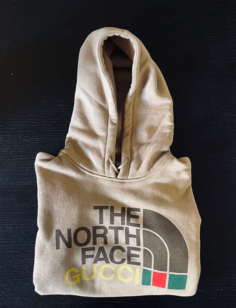 gucci x the north face cotton hoodie brown|the north face gucci prices.